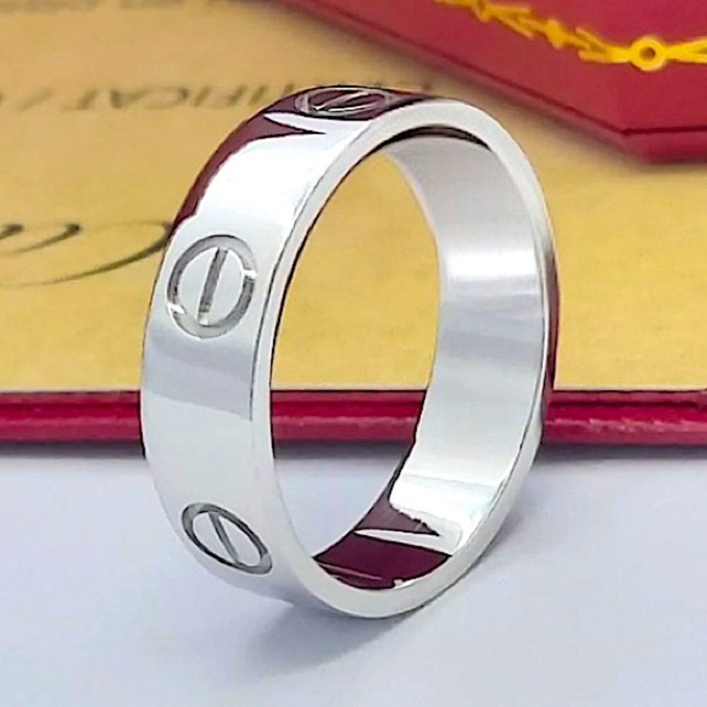 Love Screwdriver Platinum Ring Nail No Stones - Picture 4 of 4